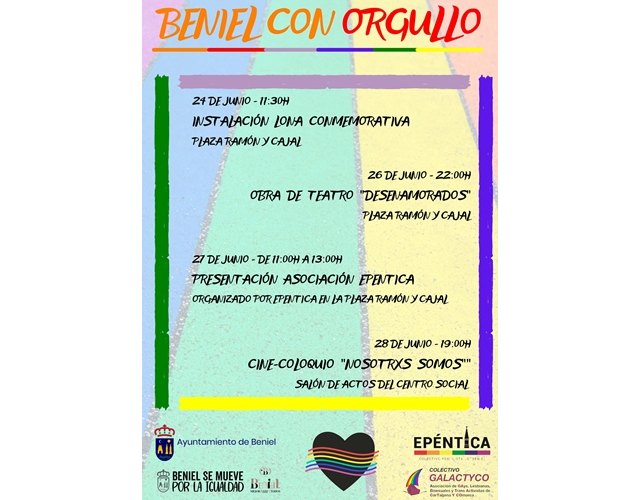 Programación conmemorativa 'Beniel con orgullo'