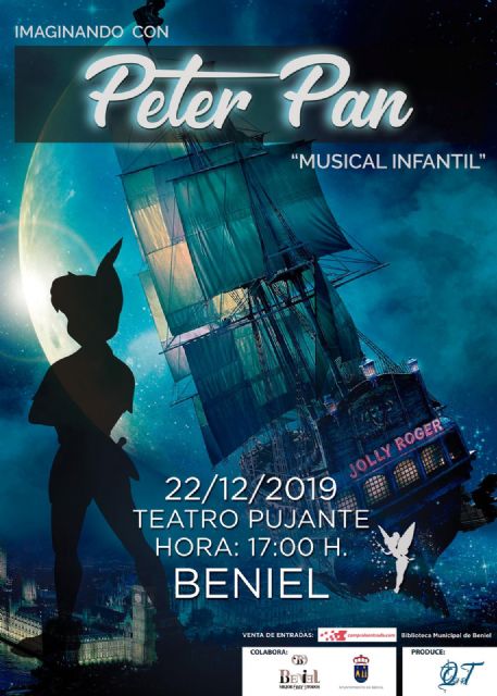 El musical 'Imaginando con Peter Pan' aterriza el 22 de diciembre en la Región de Murcia